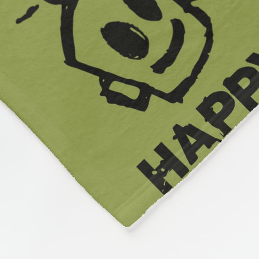 HAPPY Throw Fleecedecke (Ecke)