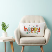 Happy Throw Pillow Lendenkissen (Stuhl )