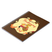 Happy Thx Giving, lustiger Erntedank Notizblock (Linke Seite)