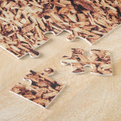 Happy Tiger Bly Up Rolling in Blätter Puzzle (Seite)