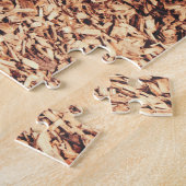 Happy Tiger Bly Up Rolling in Blätter Puzzle (Seite)