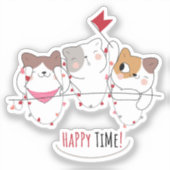 Happy Time Aufkleber (Vorderseite)