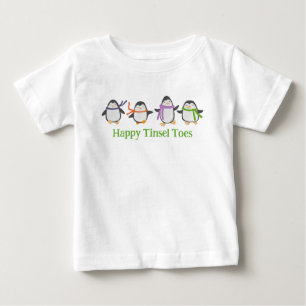 Happy Tinsel Toes Baby T-shirt
