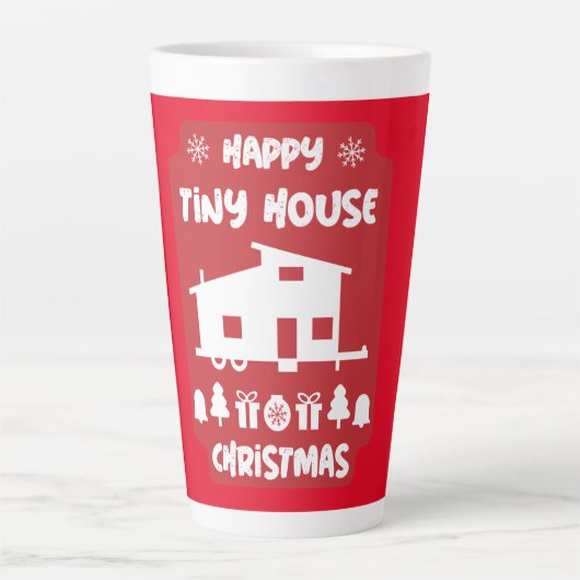 Happy Tiny House Christmas Milchtasse (Vorderseite)