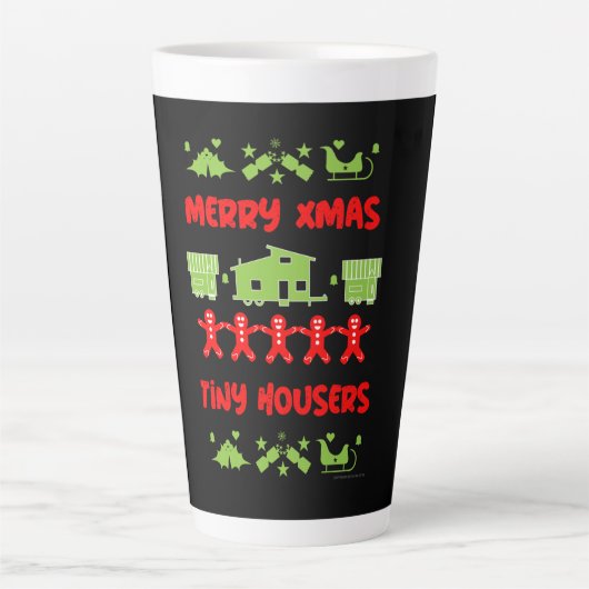 Happy Tiny House Christmas Milchtasse (Vorderseite)