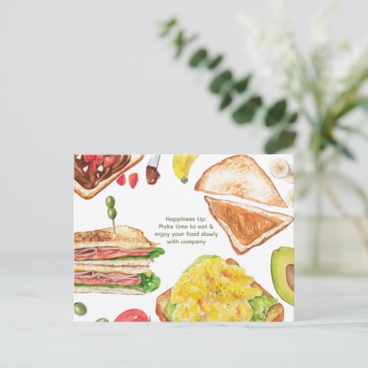 Happy Tipp Postkarte (Stehend Vorderseite)