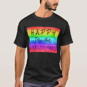 "Happy to be Cruelty Free" T - Shirt von Männern (Vorderseite)
