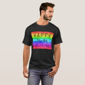 "Happy to be Cruelty Free" T - Shirt von Männern (Vorne ganz)