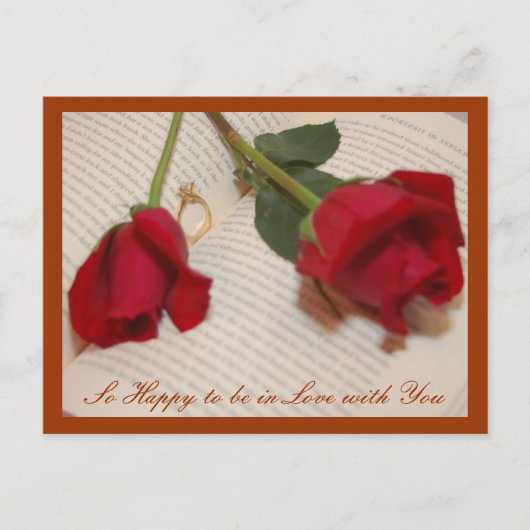 Happy to be in loved Postcard Postkarte (Vorderseite)