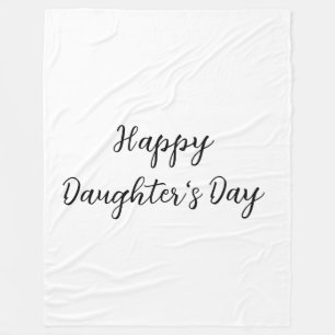 Happy Töchter Tag si.ple minimaler Name Text t Fleecedecke