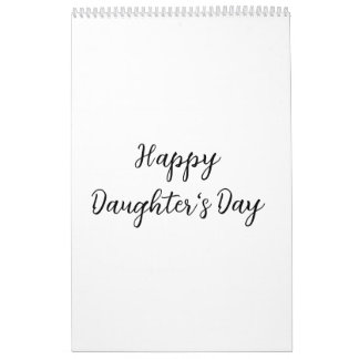Happy Töchter Tag si.ple minimaler Name Text t Kalender
