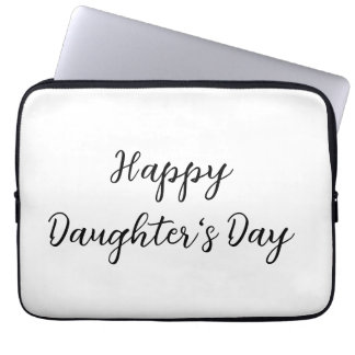 Happy Töchter Tag si.ple minimaler Name Text t Laptopschutzhülle