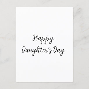 Happy Töchter Tag si.ple minimaler Name Text t Postkarte