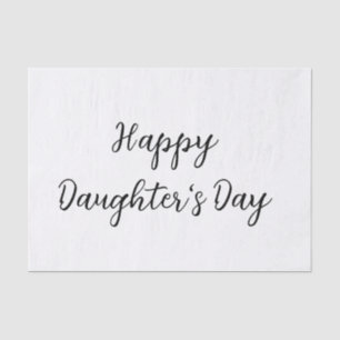 Happy Töchter Tag si.ple minimaler Name Text t Seidenpapier