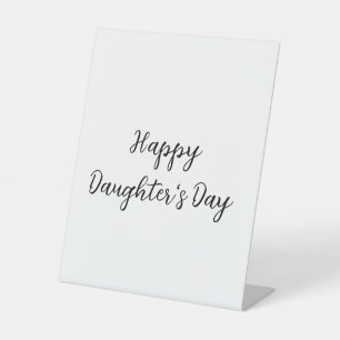 Happy Töchter Tag si.ple minimaler Name Text t Sockelschild