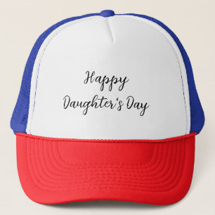 Happy Töchter Tag si.ple minimaler Name Text t Truckerkappe