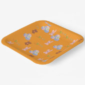 Happy Toddler Birthday orange Pappteller (Gewinkelt)