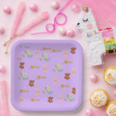 Happy Toddler Birthday pale purple Pappteller (Party)