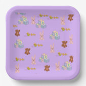 Happy Toddler Birthday pale purple Pappteller (Vorderseite)