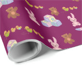 Happy Toddler Birthday wine colored Geschenkpapier (Rolleneckpunkt)