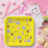 Happy Toddler Birthday yellow Pappteller (Party)