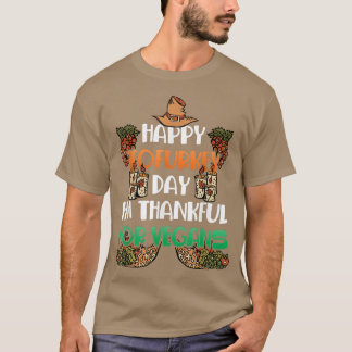 Happy Tofurkey Day Vegans Vegetarier Tofu Lover T-Shirt