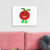 Happy Tomato Canvas Print Leinwanddruck (Insitu (Wohnzimmer))