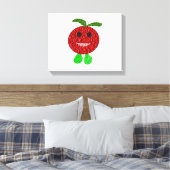 Happy Tomato Canvas Print Leinwanddruck (Insitu (Schlafzimmer))