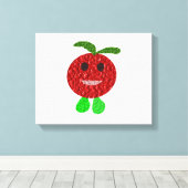 Happy Tomato Canvas Print Leinwanddruck (Insitu (Holzboden))