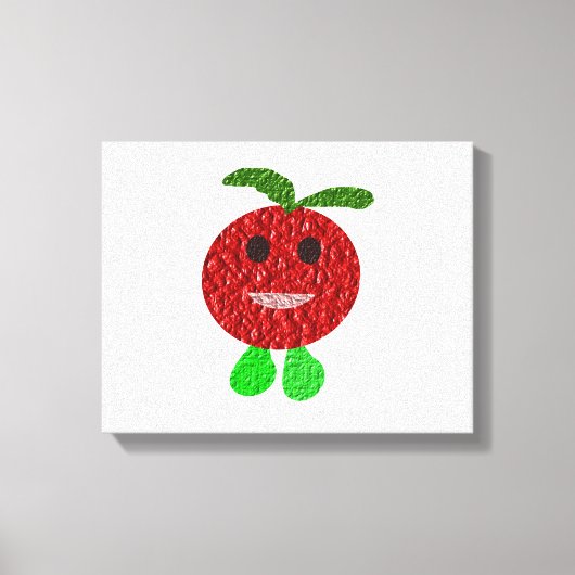 Happy Tomato Canvas Print Leinwanddruck (Vorderseite)