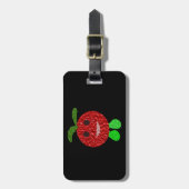 Happy Tomato Custom Luggage Tag Gepäckanhänger (Vorderseite vertikal)