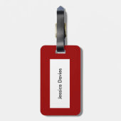 Happy Tomato Custom Luggage Tag Gepäckanhänger (Rückseite vertikal)
