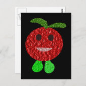 Happy Tomato Postcard Postkarte (Vorne/Hinten)