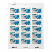 Happy Tooth Address Label Adressaufkleber (Vorne)