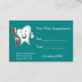 Happy Tooth Dental Termine Karten (Vorderseite)