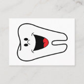 Happy Tooth Dentist Erinnerung zur Ernennung Terminkarte (Rückseite)