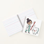 Happy Tooth & Dentist Notebook Notizblock (Innenseite)
