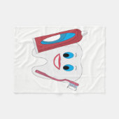 Happy Tooth Fleecedecke (Vorderseite (Horizontal))
