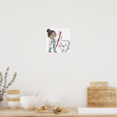 Happy Tooth & Friendly Dentist Poster (Küche)