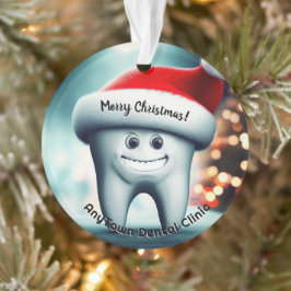 Happy Tooth in Weihnachtsmannmütze Weihnachtsschmu Ornament
