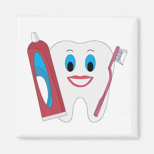 Happy Tooth Magnet (Vorne)
