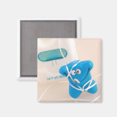 Happy Tooth Magnet (Vorderseite/Rückseite)