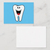 Happy Tooth Mitteilungskarte (Vorne/Hinten)