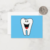Happy Tooth Mitteilungskarte (Vorderseite/Rückseite Beispiel)
