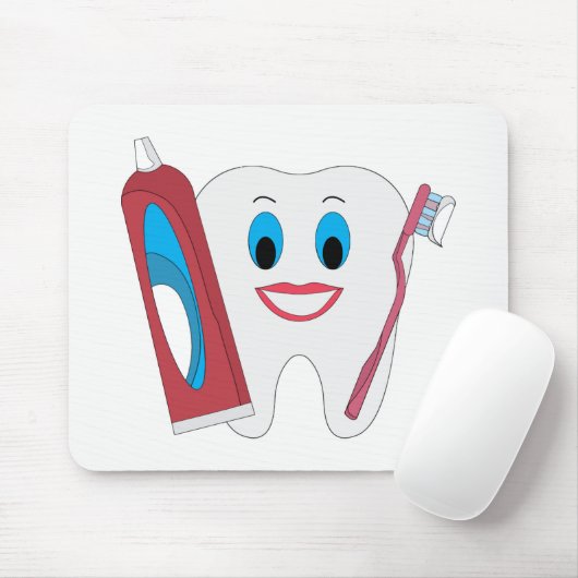 Happy Tooth Mousepad (Mit Mouse)