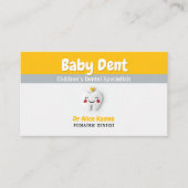 Happy Tooth | Pädiatrische Zahnärztin Visitenkarte (Vorderseite)