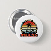 Happy Totality Solar Eclipse Phantastisch Geburtst Button (Vorne & Hinten)