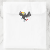 Happy Toucan Runder Aufkleber (Tasche)