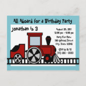 Happy Track Train Postkarte (Vorderseite)