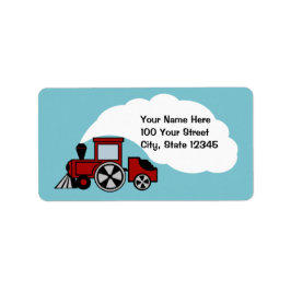 Happy Tracks-Adresse Adressaufkleber